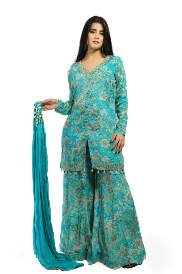 Blue_Premium_Quality_Sharara_Set_For_Women