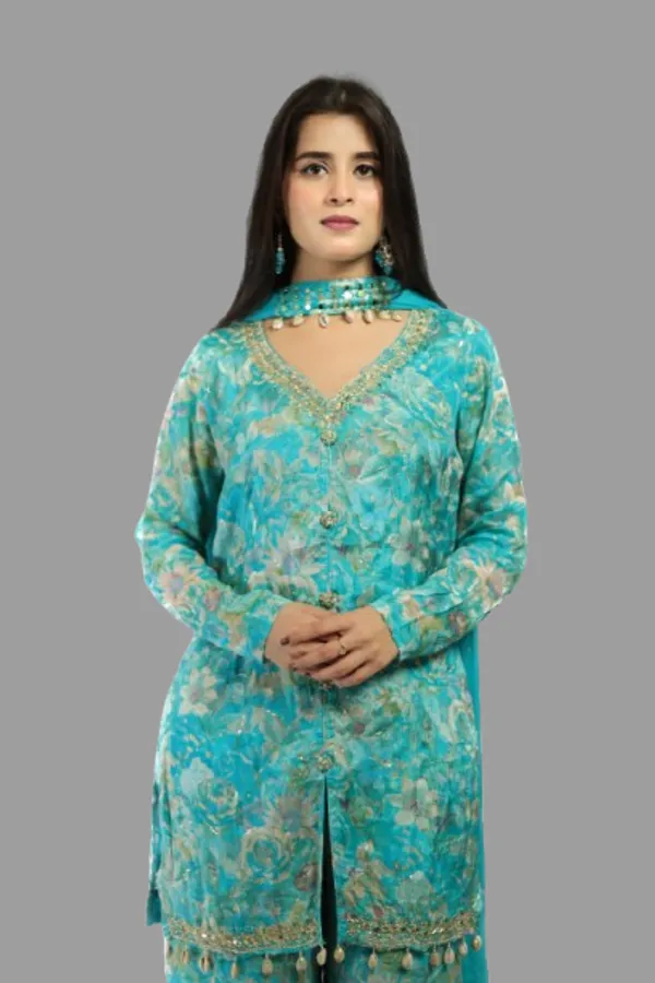 Blue_Premium_Quality_Sharara_Set_For_Women