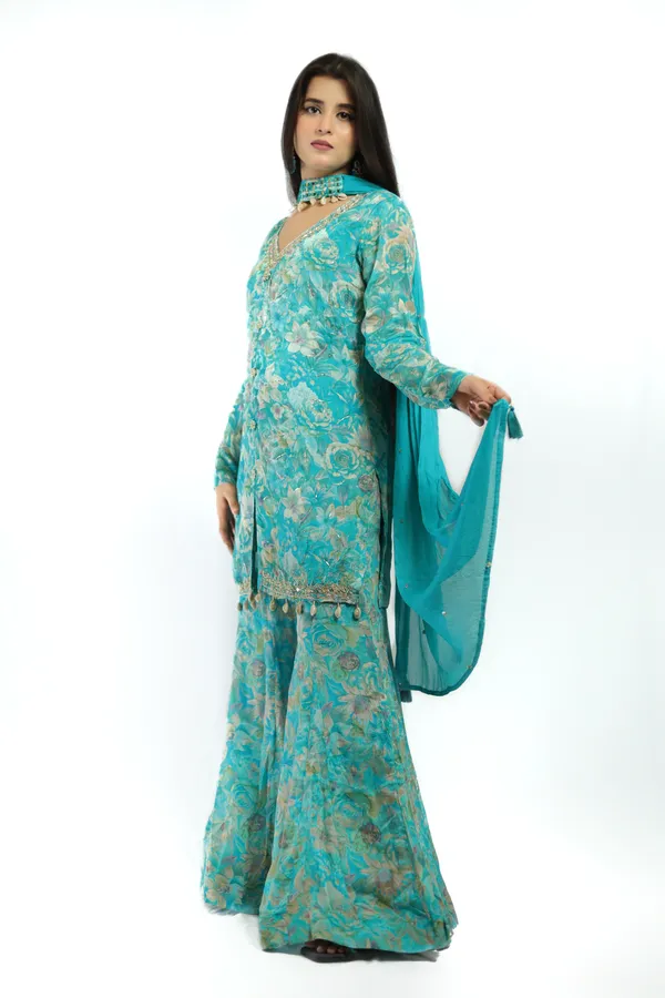 Blue_Premium_Quality_Sharara_Set_For_Women