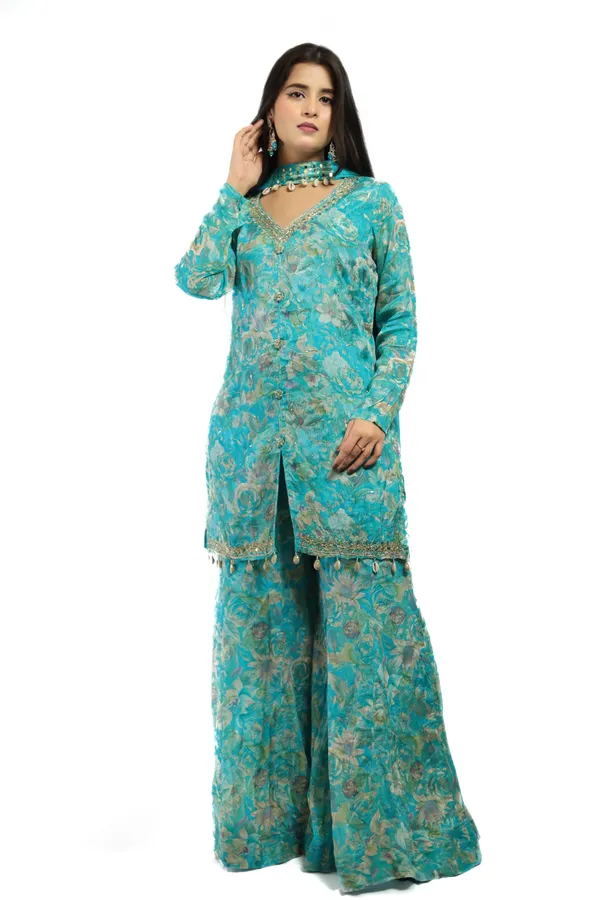 Blue_Premium_Quality_Sharara_Set_For_Women