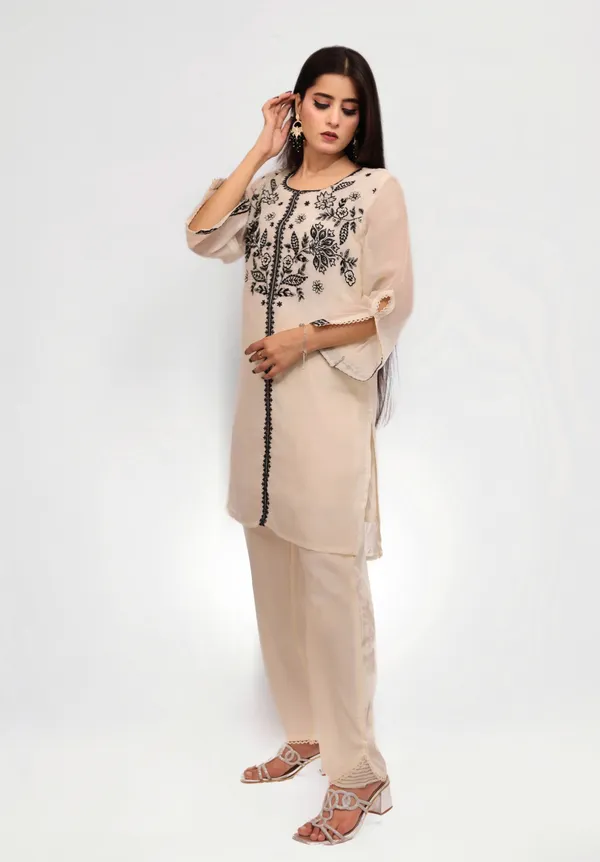 White_Chiffon_Co_Ords_Set_For_Women