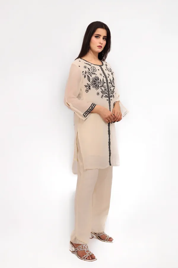 White_Chiffon_Co_Ords_Set_For_Women