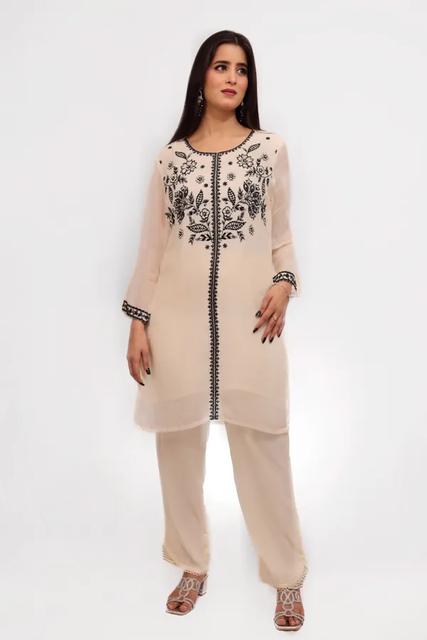 White_Chiffon_Co_Ords_Set_For_Women