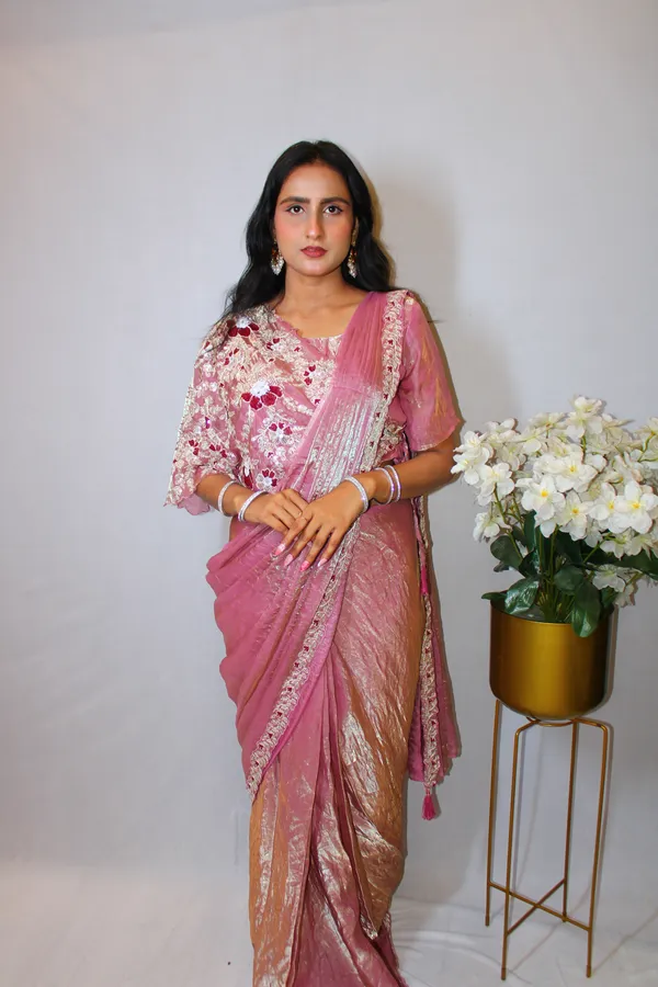 Pink_Ready_To_Wear_Saree_For_Women