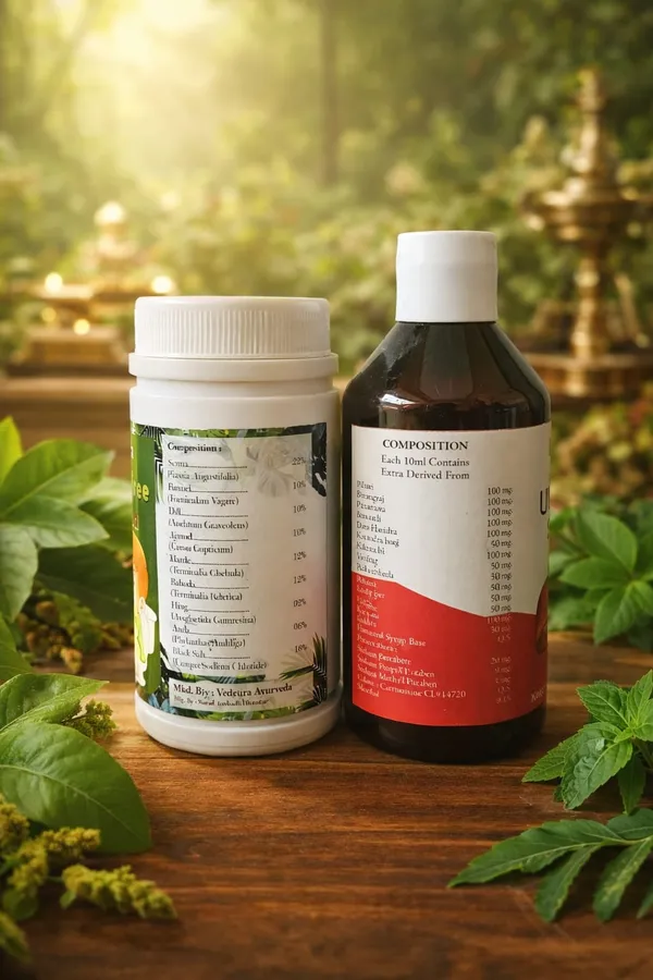 Green_Premium_Ayurvedic_Herbal_Liver_Care_Syrup_Vedcura_Liver_Syrup_And_Brown_Premium_Ayurvedic_Herbal_Powder_For_Women_Pack_Of_2