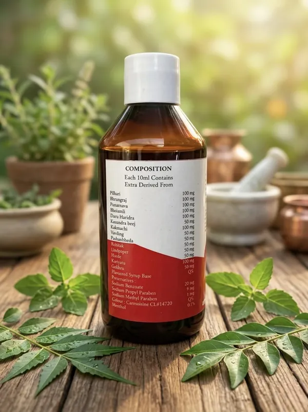 GreenSodium_Propyl_Paraben,_Sodium_Methyl_Paraben,_Colour_Carmoisine,_Menthol_Premium_Ayurvedic_Herbal_Liver_Care_Syrup_Vedcura_Liver_Syrup_For_Unisex