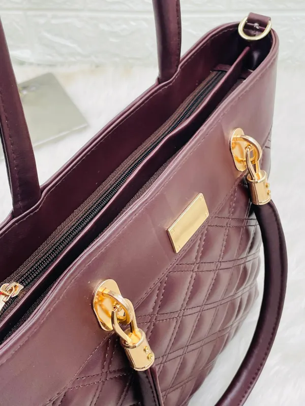 Brown_Premium_Polyurethane_Hand_Bag_For_Women