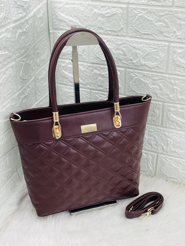 Brown_Premium_Polyurethane_Hand_Bag_For_Women