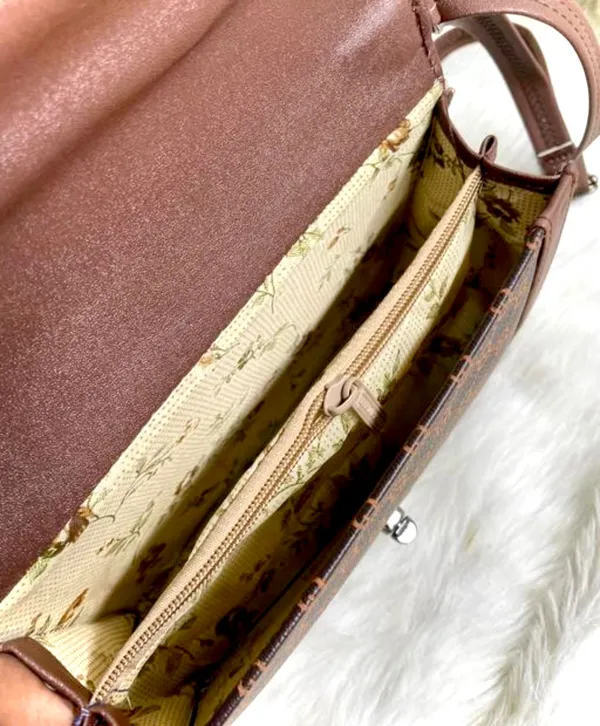 Brown_Premium_Polyurethane_Cross_Body_Bag_For_Women