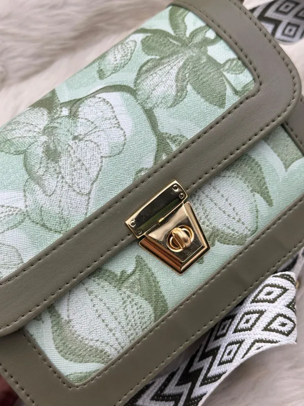 Green_Premium_Polyurethane_Cross_Body_Bag_For_Women