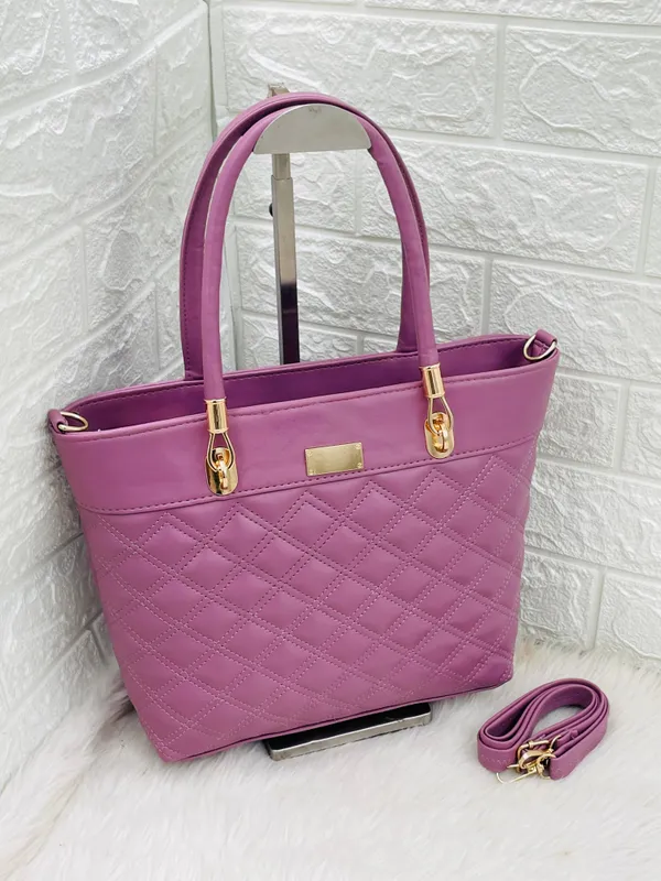 Lavendar_Premium_Polyurethane_Hand_Bag_For_Women