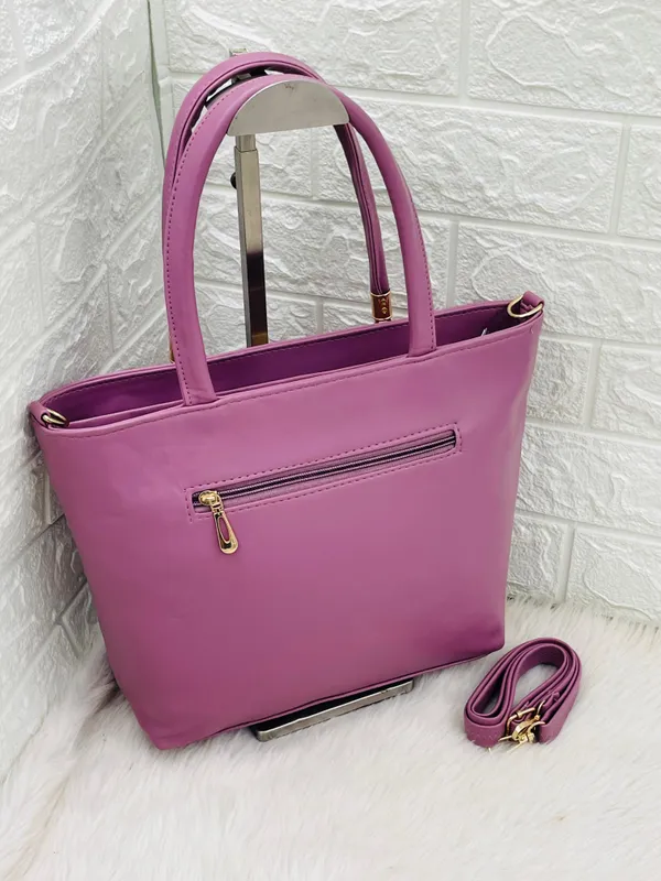 Lavendar_Premium_Polyurethane_Hand_Bag_For_Women