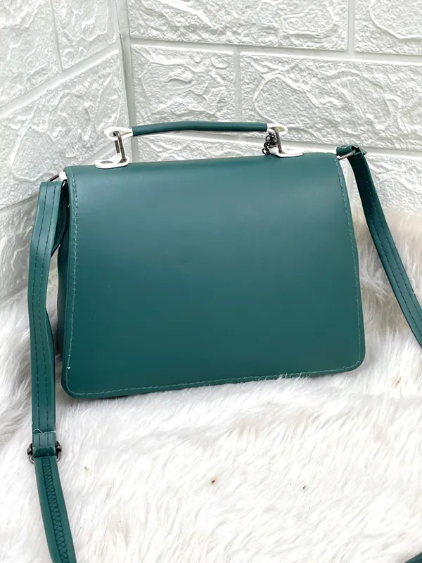 Green_Premium_Polyurethane_Cross_Body_Bag_For_Women