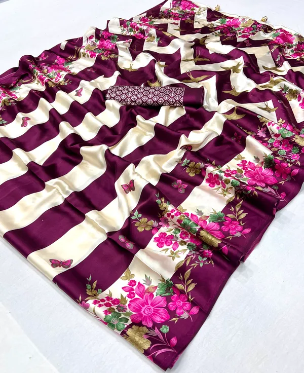Amiable_Purple__Floral_Ajrakh_Printed_Semi_Modal_Silk_Saree_With_Serendipity_Blouse_Piece