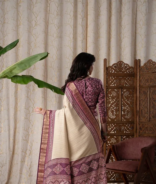Jalpari_Wine_And_Cream_Pashmina_Modal_Silk_Ajrakh_Printed_Saree