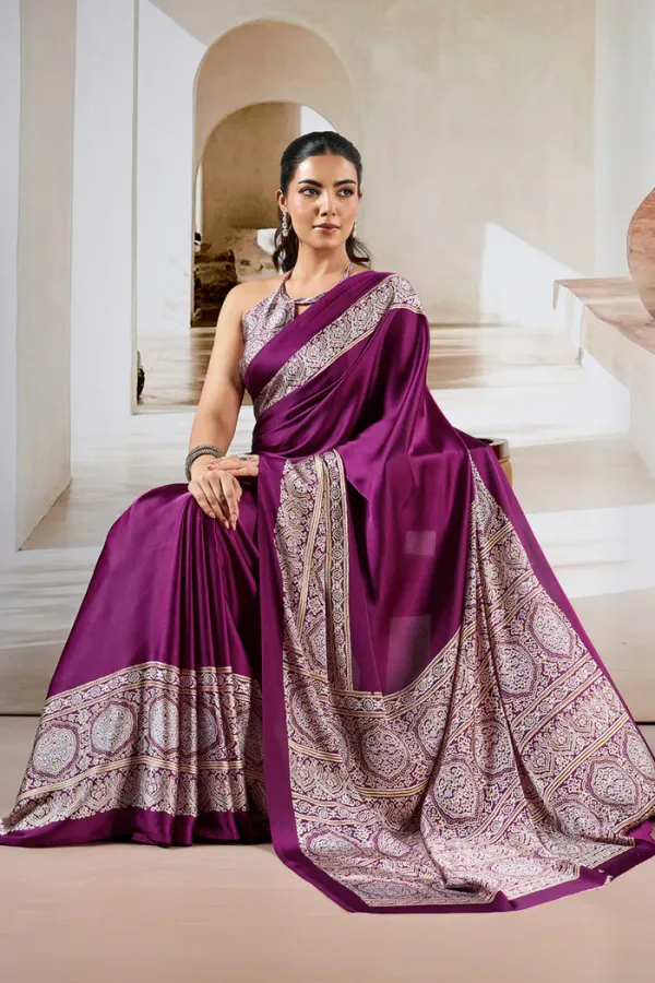 Purple_pizzazz_Ajrakh_Printed_Satin_Crepe_Silk_Saree