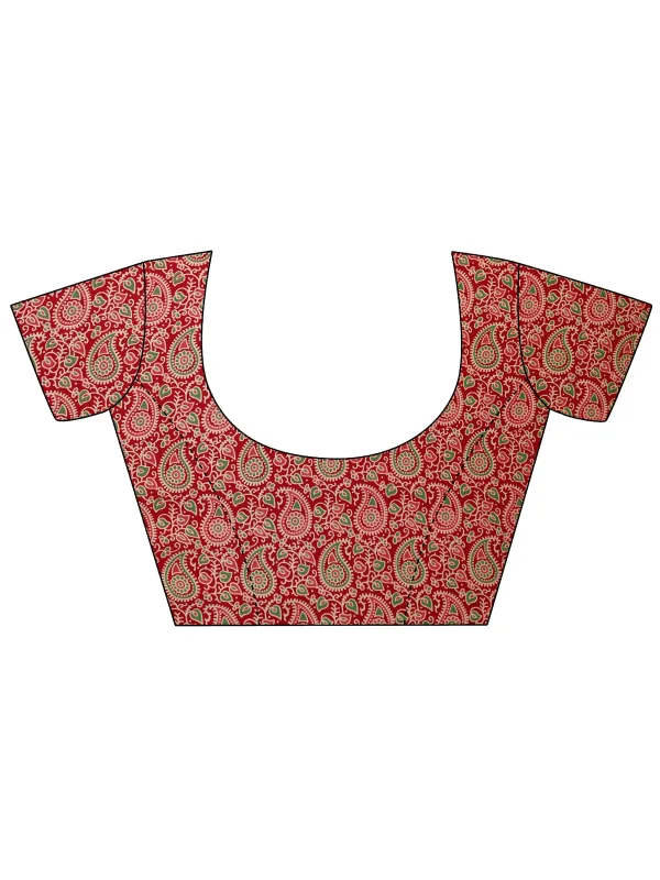 Red_Solid_Satin_Saree_With_Unstitched_Blouse_Piece_(7)