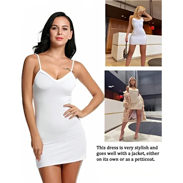 White_Lycra_Premium_Babydoll_Sleepwear_For_Women