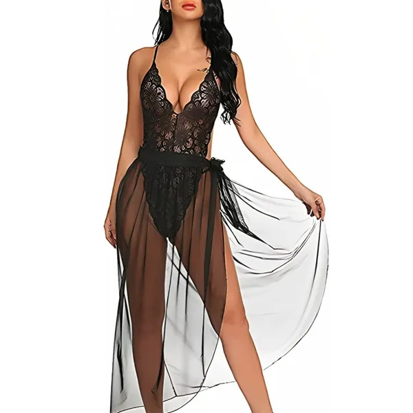 Black_Net_Premium_Babydoll_Dress_For_Women