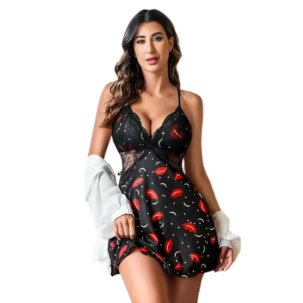 Hotblack_Lycra_Premium_Nightdress_For_Women