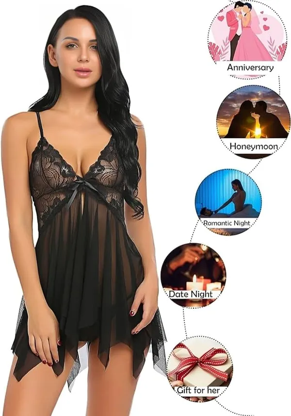 Black_Net_Premium_Babydoll_Dress_For_Women