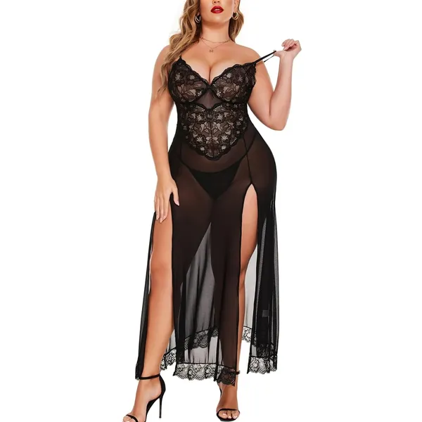 Black_Net_Premium_Babydoll_Dress_For_Women