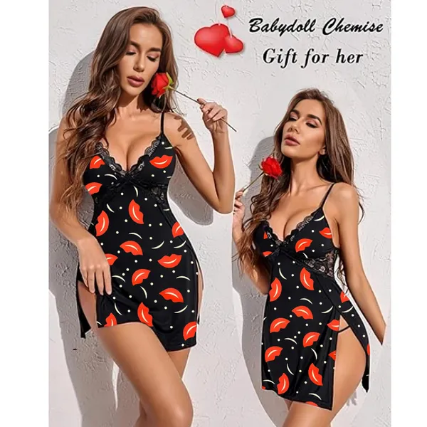 Hotblack_Satin,Lycra_Premium_Lingerie_For_Women