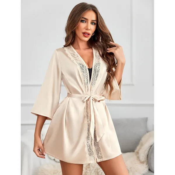 Brown_Satin,Lace_Premium_Robe_For_Women