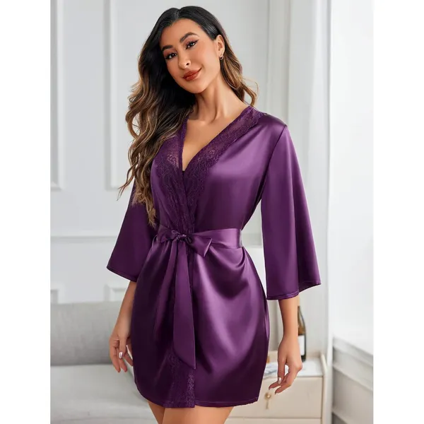 Purple_Satin,Lace_Premium_Robe_For_Women
