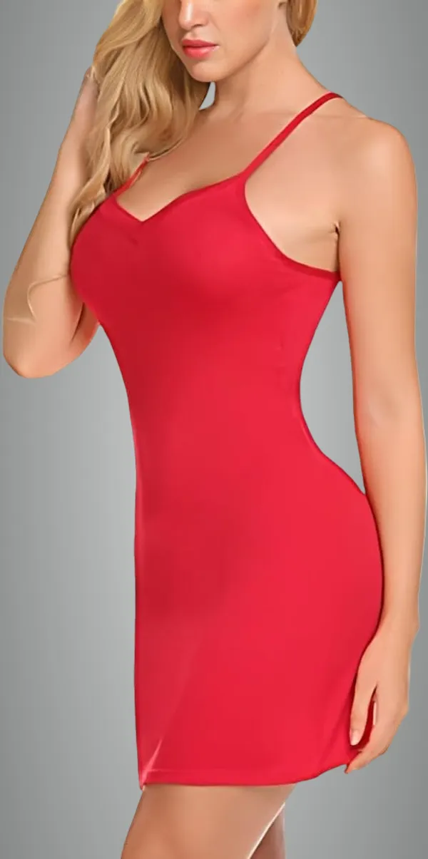 Red_Lycra_Premium_Babydoll_Sleepwear_For_Women