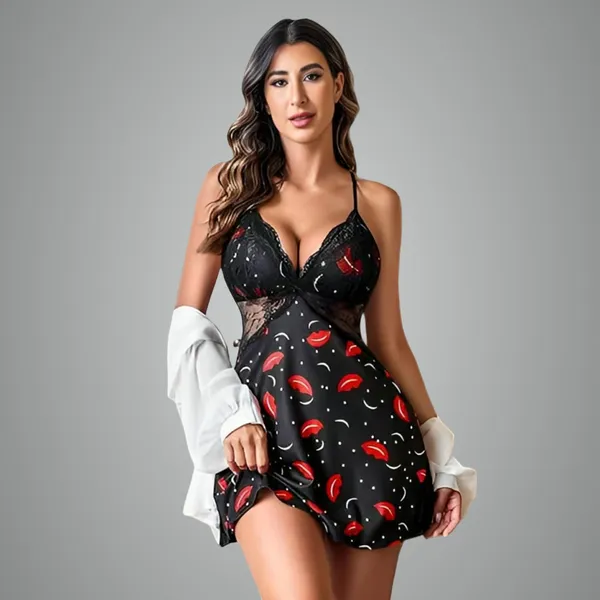 Hotblack_Lycra_Premium_Nightdress_For_Women