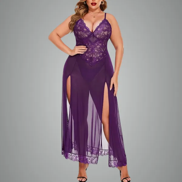 Purple_Net_Premium_Babydoll_Dress_For_Women