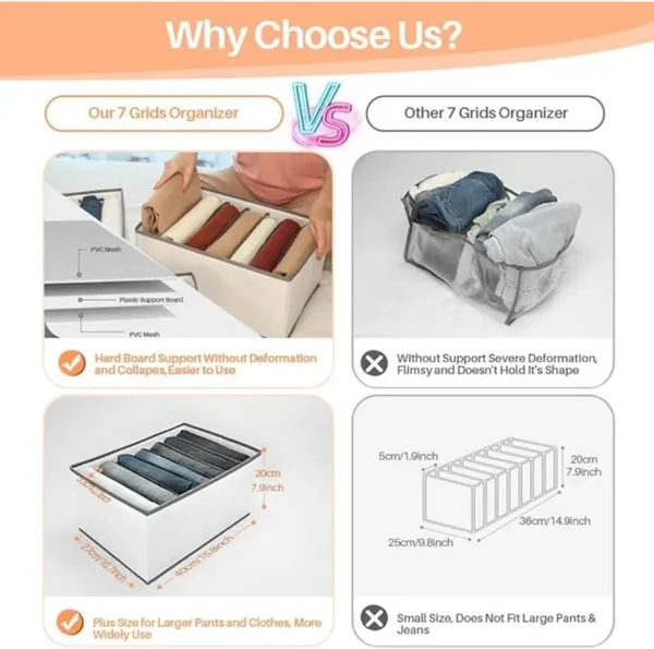 Light_Grey_Non_Woven_Premium_7_Compartment_Storage_Box_Garment_Cover_For_Home__(Pack_Of_4)