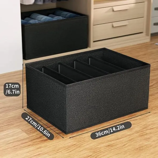 Black_Non_Woven_Premium_7_Compartment_Storage_Box_Garment_Cover_For_Home__(Pack_Of_3)