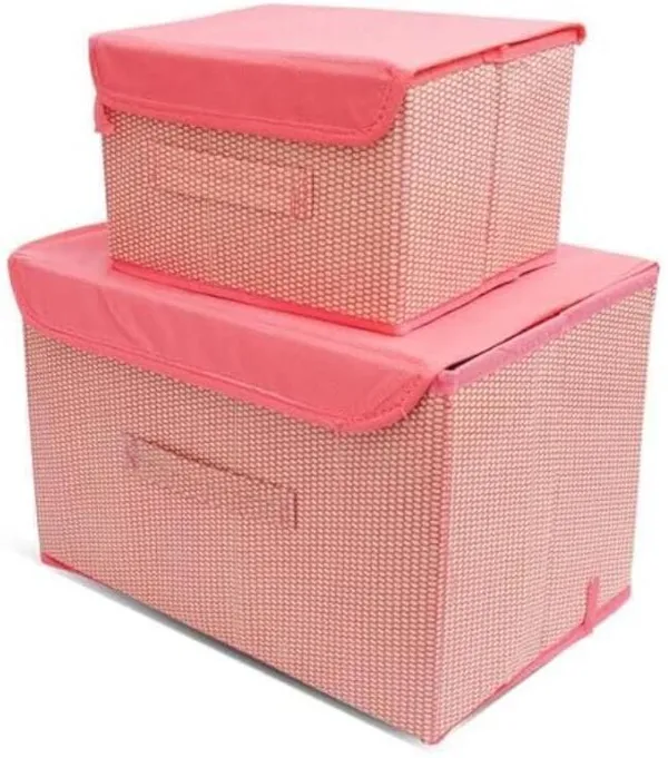 Pink_Non_Woven_Cotton_Premium__Storage_Box_For_Home__(Pack_Of_2)