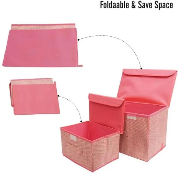 Pink_Non_Woven_Cotton_Premium__Storage_Box_For_Home__(Pack_Of_2)