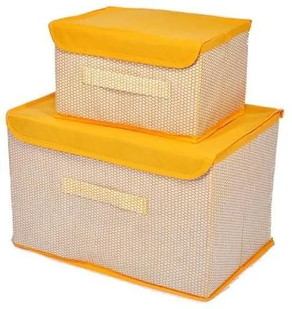 Yellow_Non_Woven_Cotton_Premium__Storage_Box_For_Home__(Pack_Of_2)