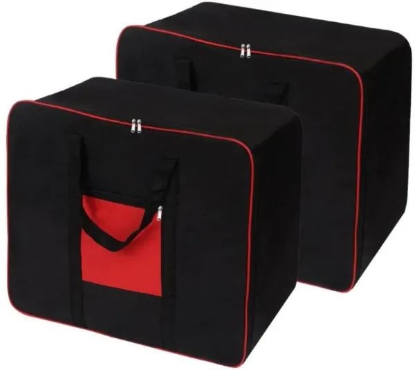 Black_&_Red_Non_Woven_Premium_Blanket_Storage_Bag_Garment_Cover_For_Home_(Pack_Of_2)