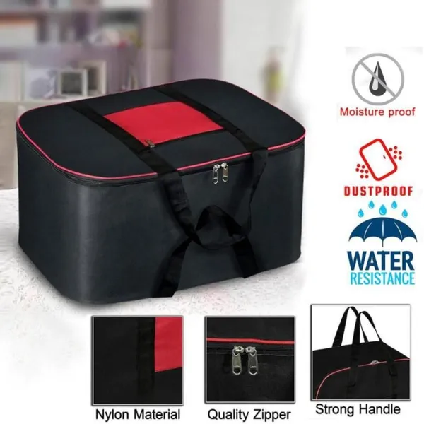 Black_&_Red_Non_Woven_Premium_Blanket_Storage_Bag_Garment_Cover_For_Home_(Pack_Of_4)