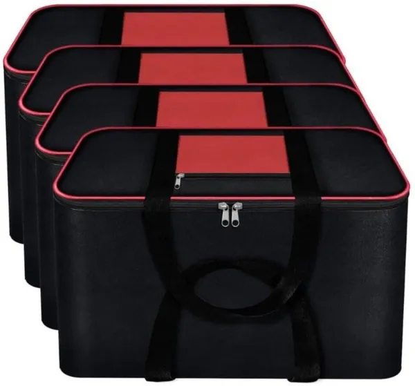 Black_&_Red_Non_Woven_Premium_Blanket_Storage_Bag_Garment_Cover_For_Home_(Pack_Of_4)