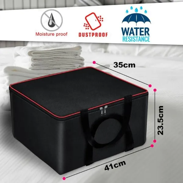 Black_&_Red_Non_Woven_Premium_Blanket_Storage_Bag_Garment_Cover_For_Home_(Pack_Of_4)