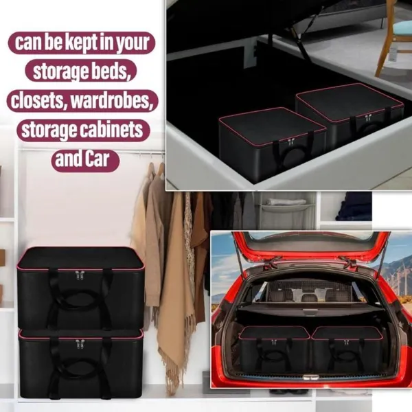 Black_&_Red_Non_Woven_Premium_Blanket_Storage_Bag_Garment_Cover_For_Home_(Pack_Of_5)