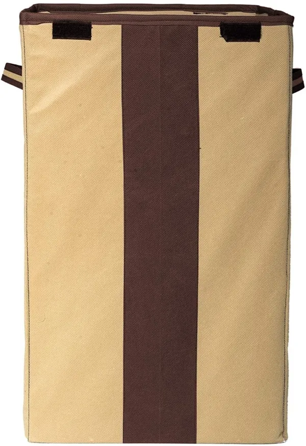 Beige_&_Brown_Non_Woven_Premium_Laundry_Basket_Laundry_Basket_For_Home__(Pack_Of_2)