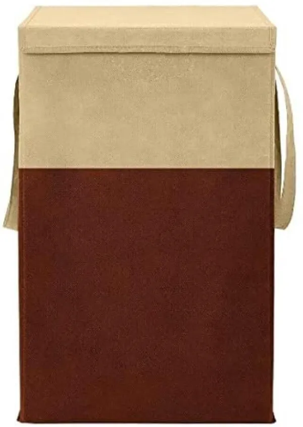 Beige_&_Brown_Non_Woven_Premium_Laundry_Basket_Laundry_Basket_For_Home