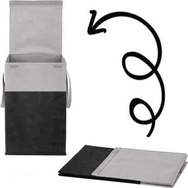 Grey_&_Black_Non_Woven_Premium_Laundry_Basket_Laundry_Basket_For_Home__(Pack_Of_2)