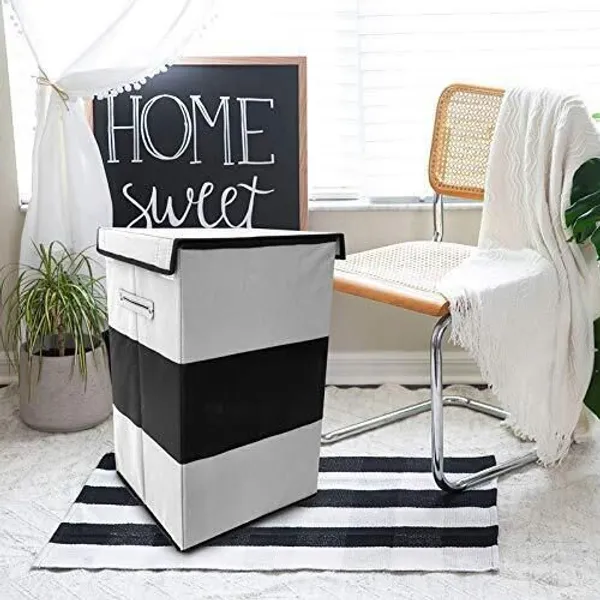 Grey_&_Black_Non_Woven_Premium_Laundry_Basket_Laundry_Basket_For_Home