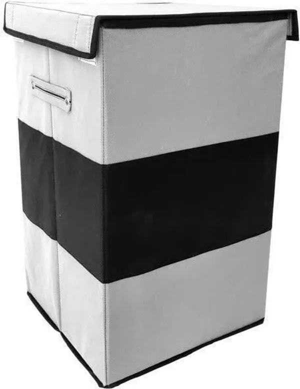 Grey_&_Black_Non_Woven_Premium_Laundry_Basket_Laundry_Basket_For_Home