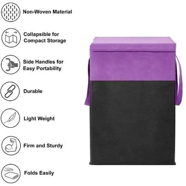 Purple_&_Black_Non_Woven_Premium_Laundry_Basket_Laundry_Basket_For_Home__(Pack_Of_2)