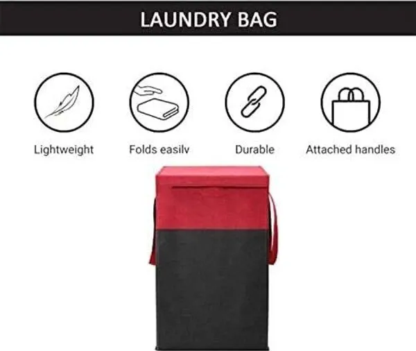 Red_&_Black_Non_Woven_Premium_Laundry_Basket_Laundry_Basket_For_Home__(Pack_Of_2)