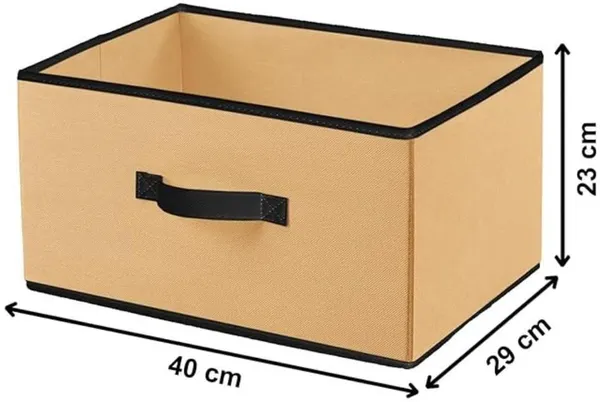 Beige_Non_Woven_Premium_Rectangular_Storage_Box_Garment_Cover_For_Home__(Pack_Of_2)